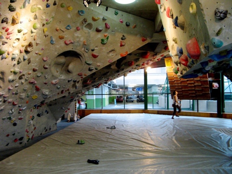 Hlavní část boulderovky Hlavní část boulderovky