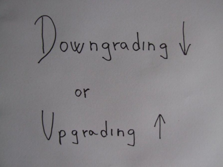 Downgrading or Upgrading