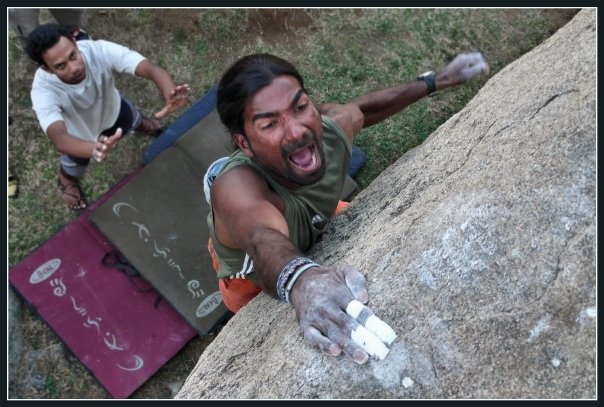 bouldrující Indové bouldrující Indové